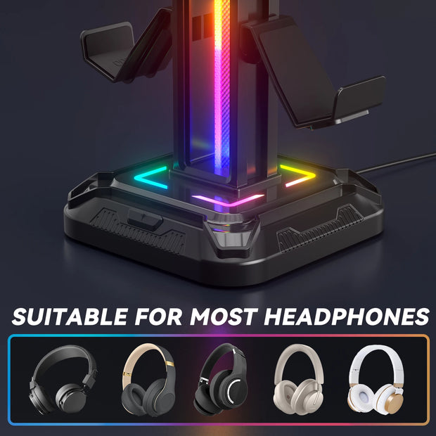 KDD Headset Stand with 9 Light Modes