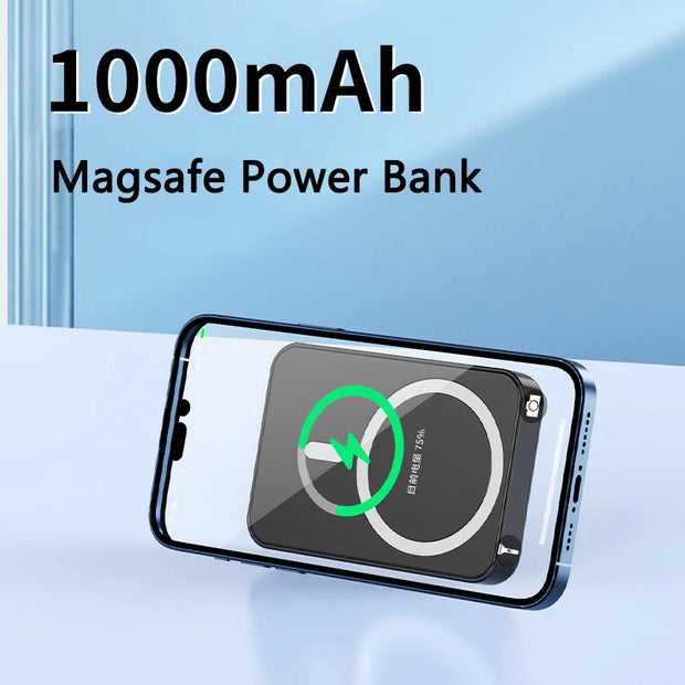 15W Magnetic Wireless Charger Power Bank 10000mAh