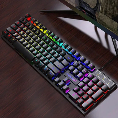 Wired Office Gaming Keyboard Mouse Set USB