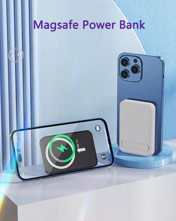 15W Magnetic Wireless Charger Power Bank 10000mAh