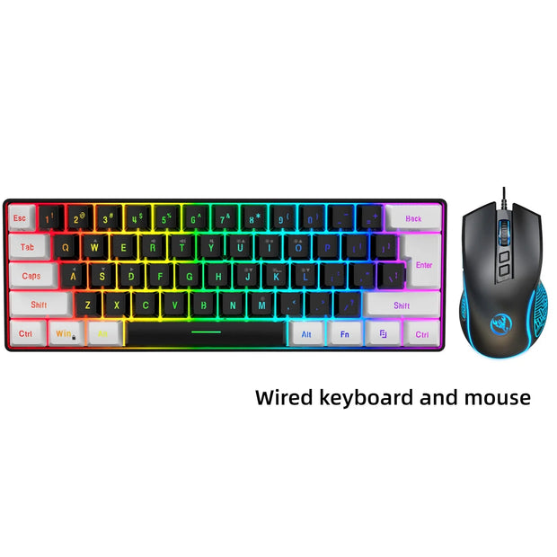 Keyboard and mouse 60% computer gaming combo