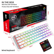 Keyboard and mouse 60% computer gaming combo