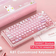 MiFuny Bluetooth Pink Mechanical Keyboard