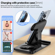 3 In 1 Foldable Wireless Charger Stand For iPhone 15 14 13 12 Pro Max P