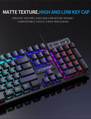 Wired Office Gaming Keyboard Mouse Set USB