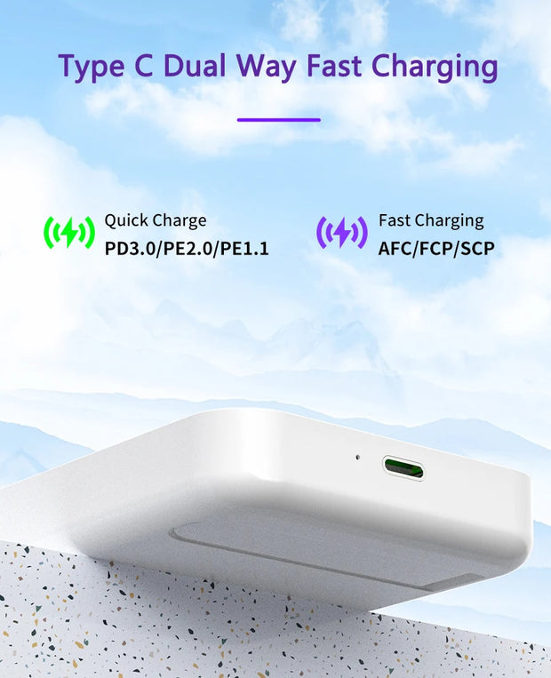 15W Magnetic Wireless Charger Power Bank 10000mAh