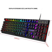 Wired Office Gaming Keyboard Mouse Set USB